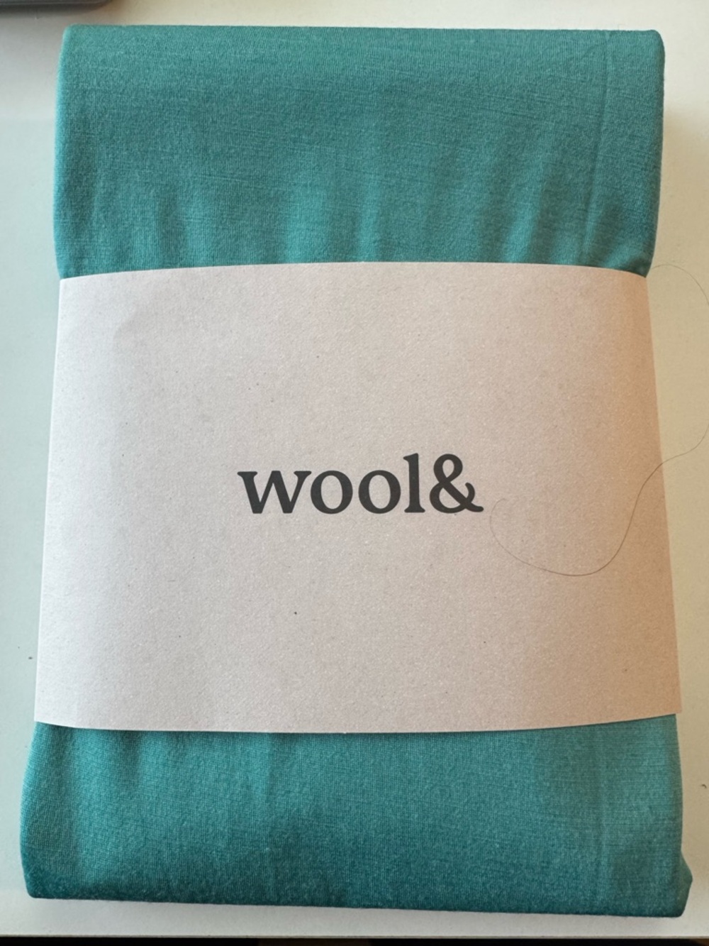 Wool& Aqua Teal Scoop Neck Maggie Swing Dress, size M Long